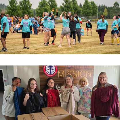 Images of associates at company activities