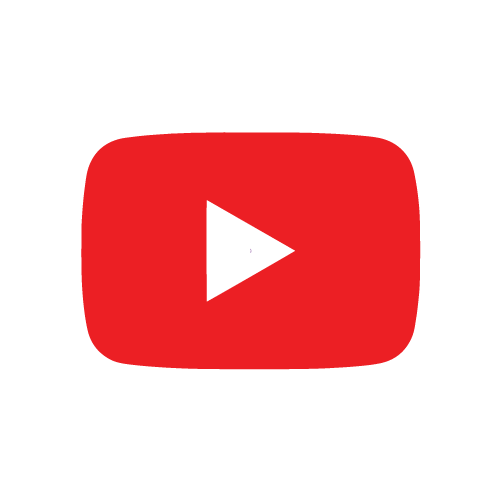 White and red app icon for YouTube