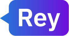 The name "Rey" inside a chat bubble